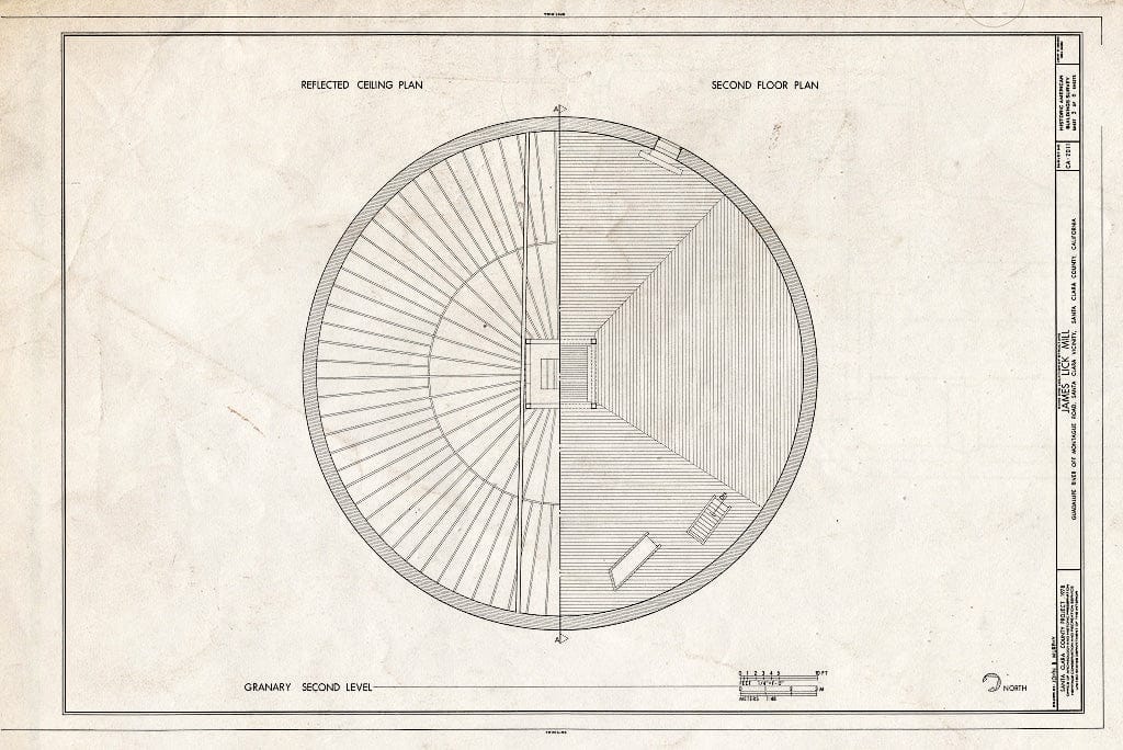 Blueprint HABS Cal,43-SANCLA.V,1- (Sheet 5 of 6) - James Lick Mill, Montague Road, Santa Clara, Santa Clara County, CA