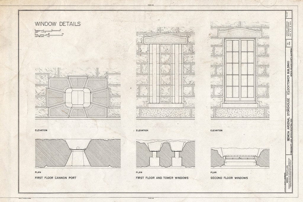 Blueprint HABS Cal,48,BEN1,4-S- (Sheet 6 of 6) - Benicia Arsenal, Storehouse, Comandant's Lane, Benicia Industrial Park, Benicia, Solano County, CA