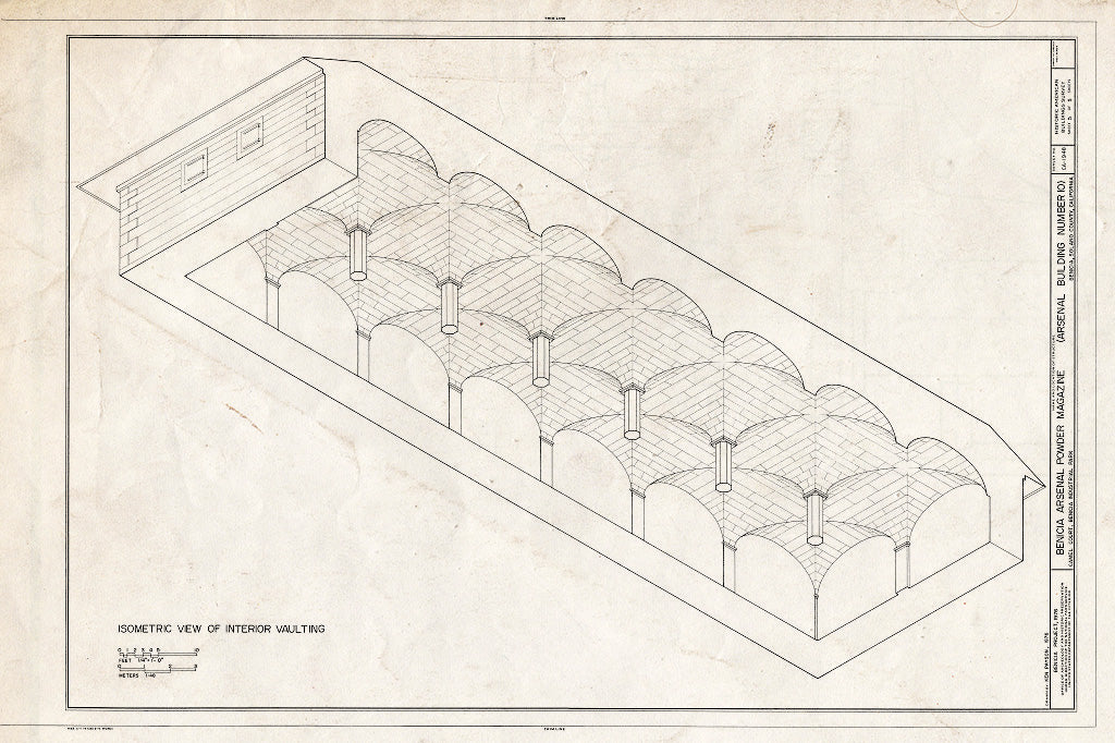 Blueprint HABS Cal,48-Beni,4N- (Sheet 5 of 5) - Benicia Arsenal, Powder Magazine No. 2, Benicia, Solano County, CA