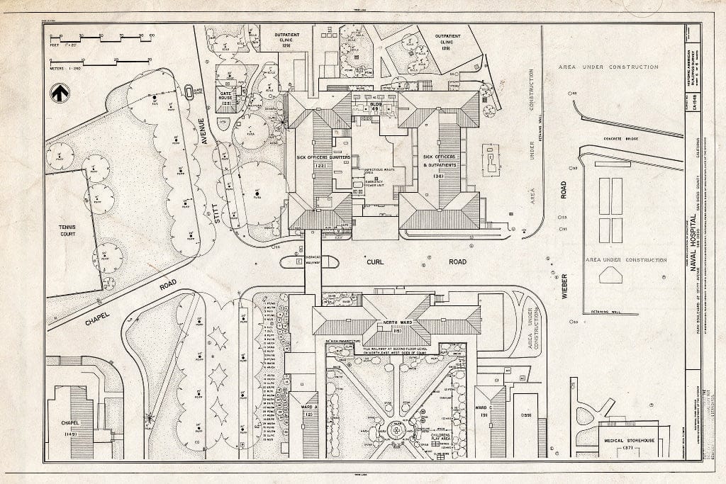Blueprint HABS Cal,37-SANDI,27- (Sheet 6 of 6) - U.S. Naval Hospital, Park Boulevard, Balboa Park, San Diego, San Diego County, CA