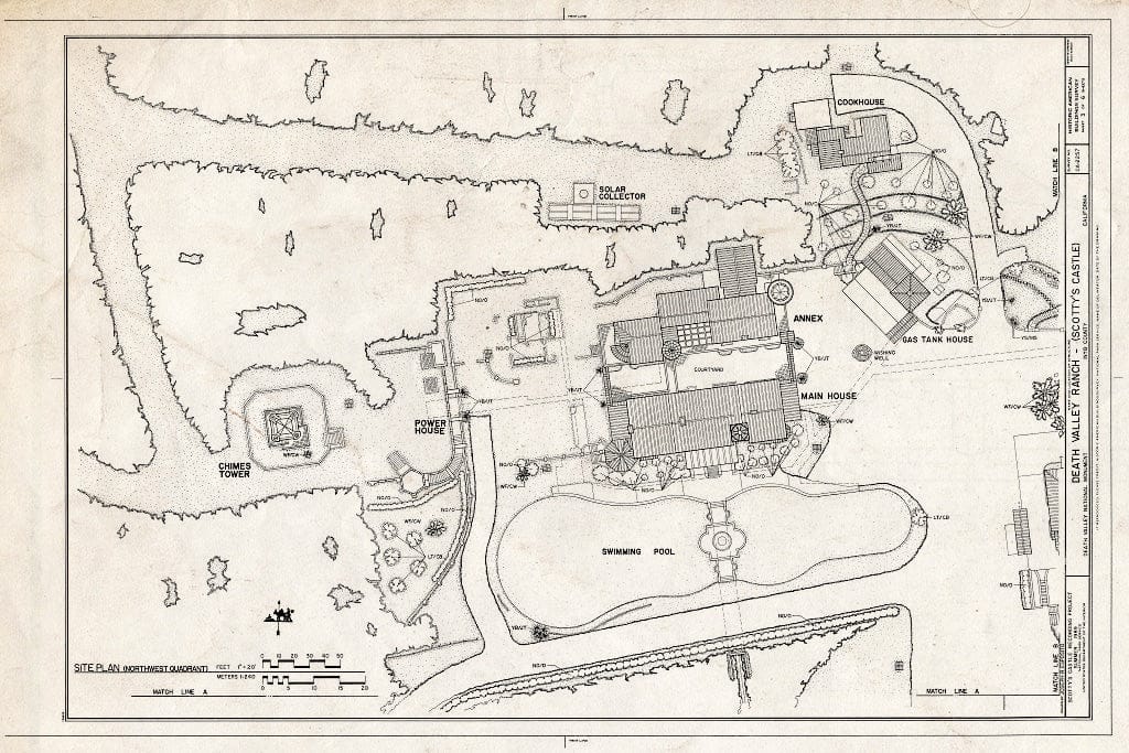 Blueprint HABS Cal,14-DVNM,1- (Sheet 3 of 6) - Death Valley Ranch, Death Valley Junction, Inyo County, CA