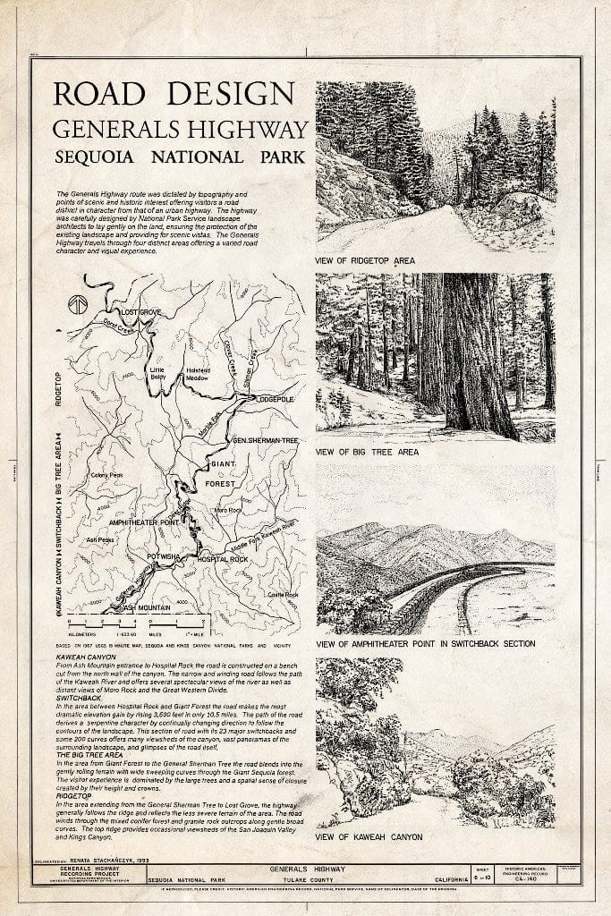 Blueprint Road Design - Generals Highway, Three Rivers, Tulare County, CA