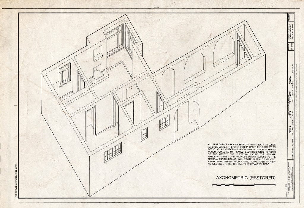 Blueprint HABS Cal,19-SIMA,1- (Sheet 6 of 9) - Bella Vista Terrace, Mountain Trail & Alegria Avenue, Sierra Madre, Los Angeles County, CA
