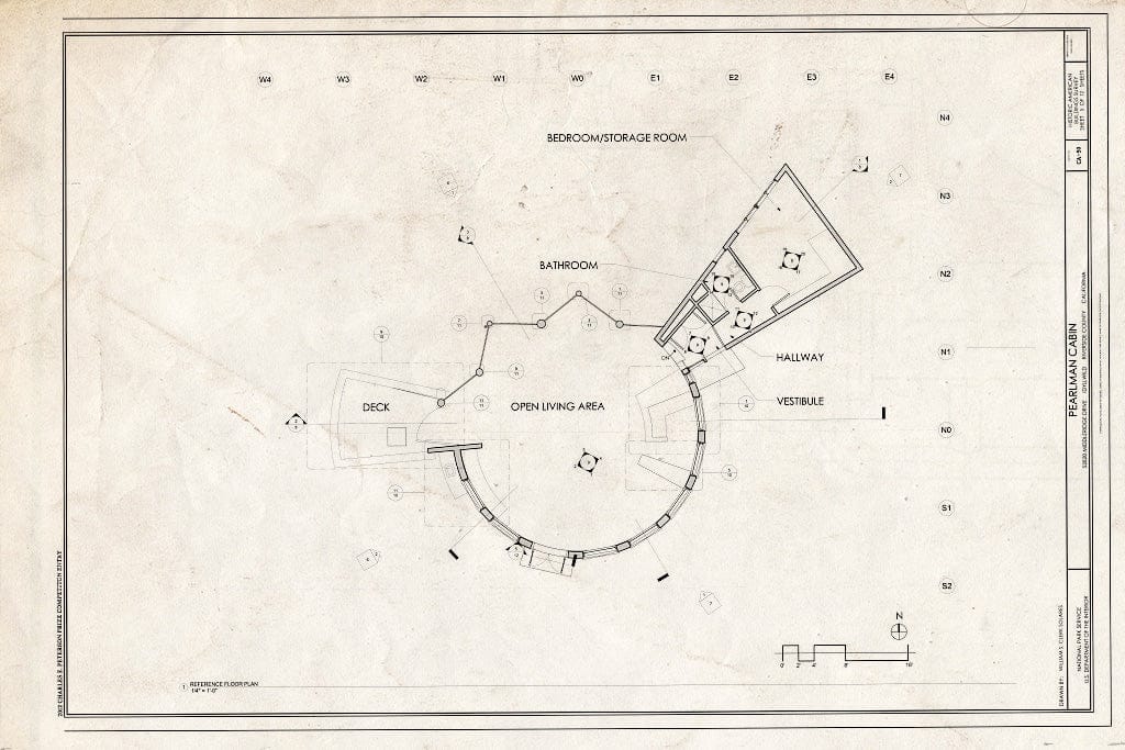 Blueprint Reference Plan - Pearlman Cabin, 52820 Middleridge Drive, Idyllwild, Riverside County, CA
