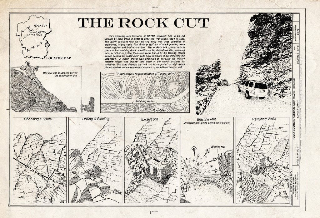 Blueprint HAER Colo,35-ESPK.V,6- (Sheet 6 of 8) - Rocky Mountain National Park Roads & Bridges, Estes Park, Larimer County, CO
