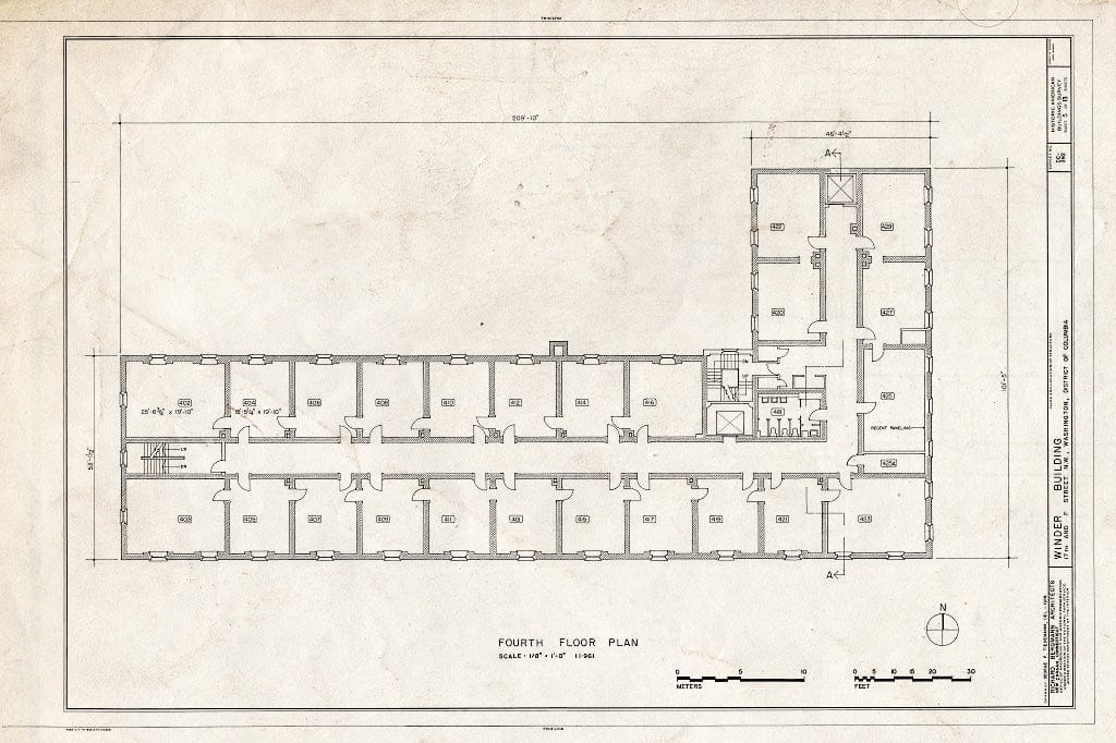 Blueprint HABS DC,WASH,543- (Sheet 5 of 13) - Winder Building, Seventeenth & F Streets, Northwest, Washington, District of Columbia, DC