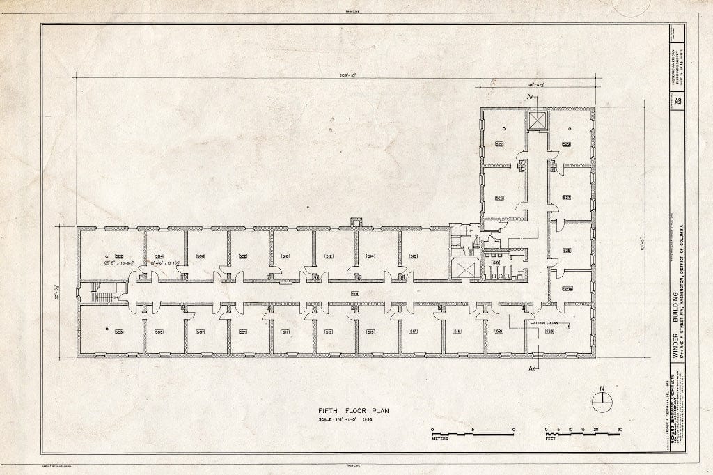 Blueprint HABS DC,WASH,543- (Sheet 6 of 13) - Winder Building, Seventeenth & F Streets, Northwest, Washington, District of Columbia, DC