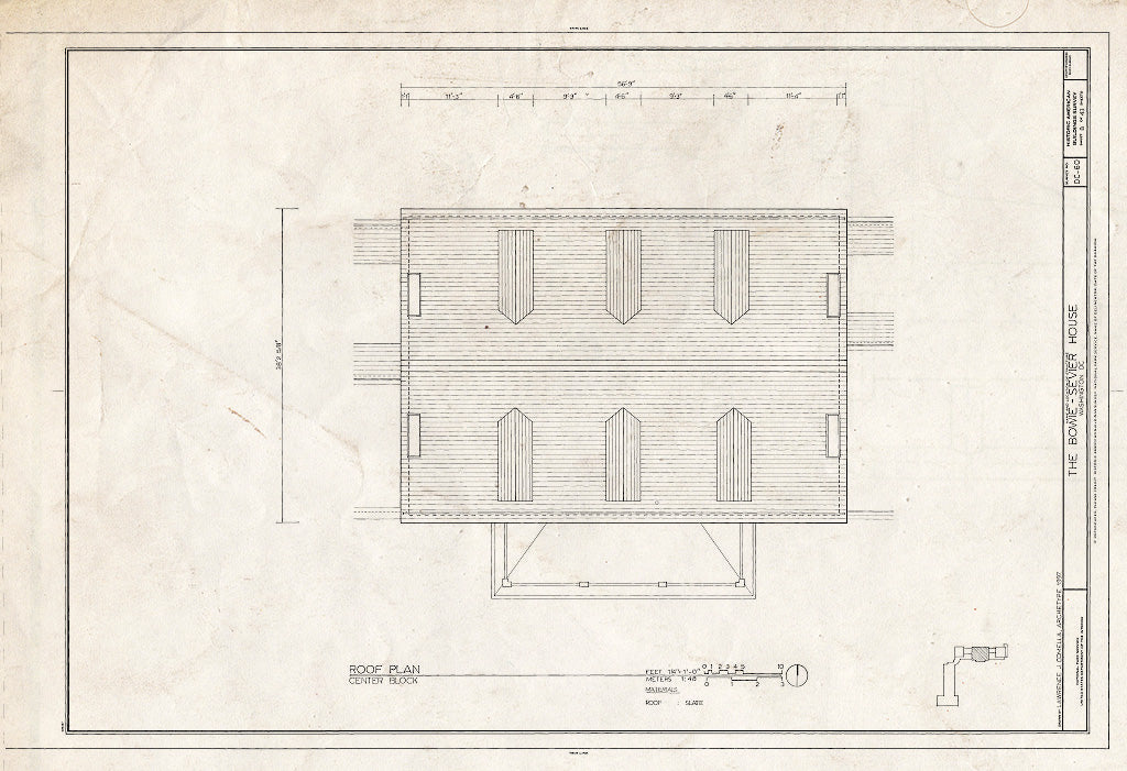 Blueprint HABS DC,GEO,12 (Sheet 8 of 43) - Bowie-Sevier House, 3124 Q Street, Northwest, Washington, District of Columbia, DC