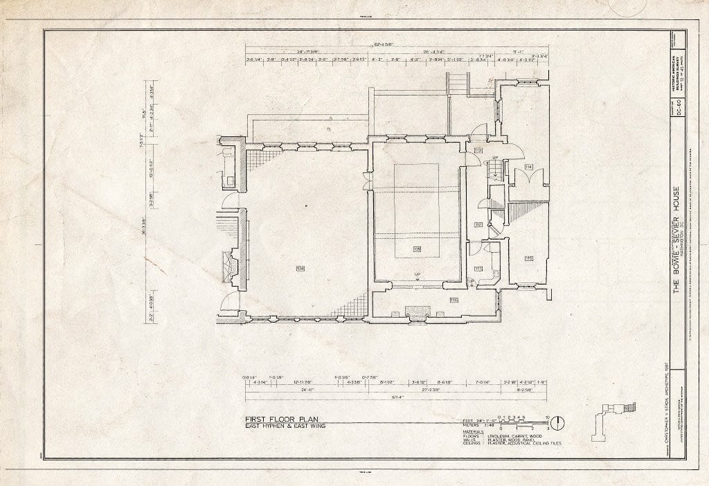 Blueprint HABS DC,GEO,12 (Sheet 12 of 43) - Bowie-Sevier House, 3124 Q Street, Northwest, Washington, District of Columbia, DC