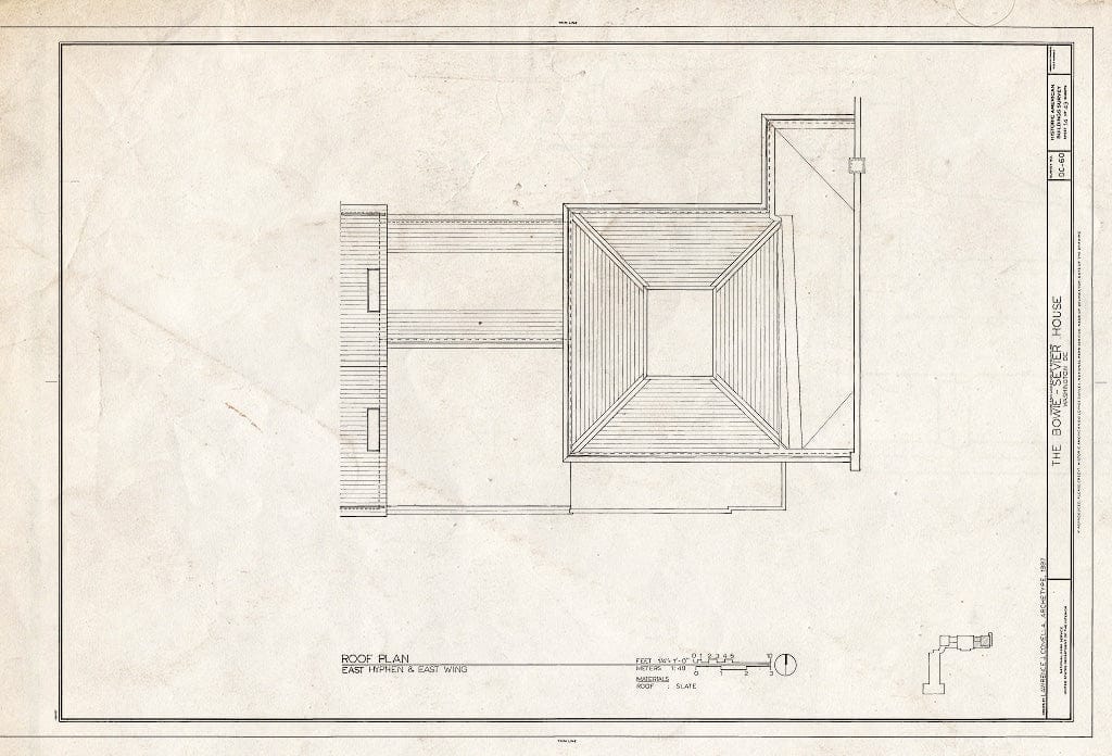 Blueprint HABS DC,GEO,12 (Sheet 14 of 43) - Bowie-Sevier House, 3124 Q Street, Northwest, Washington, District of Columbia, DC