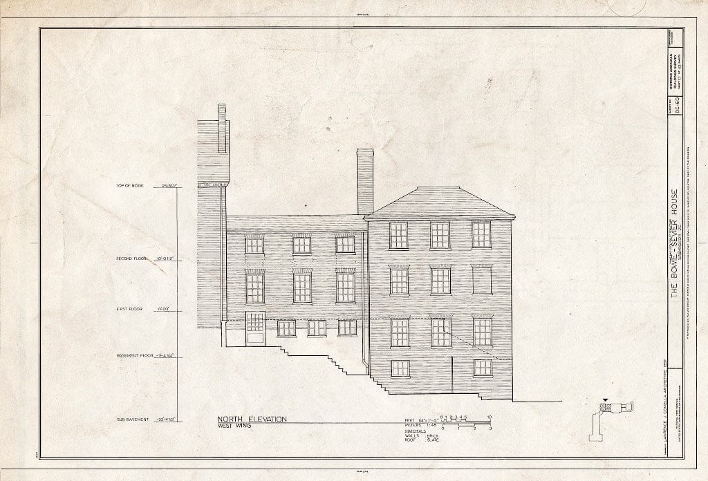Blueprint HABS DC,GEO,12 (Sheet 17 of 43) - Bowie-Sevier House, 3124 Q Street, Northwest, Washington, District of Columbia, DC