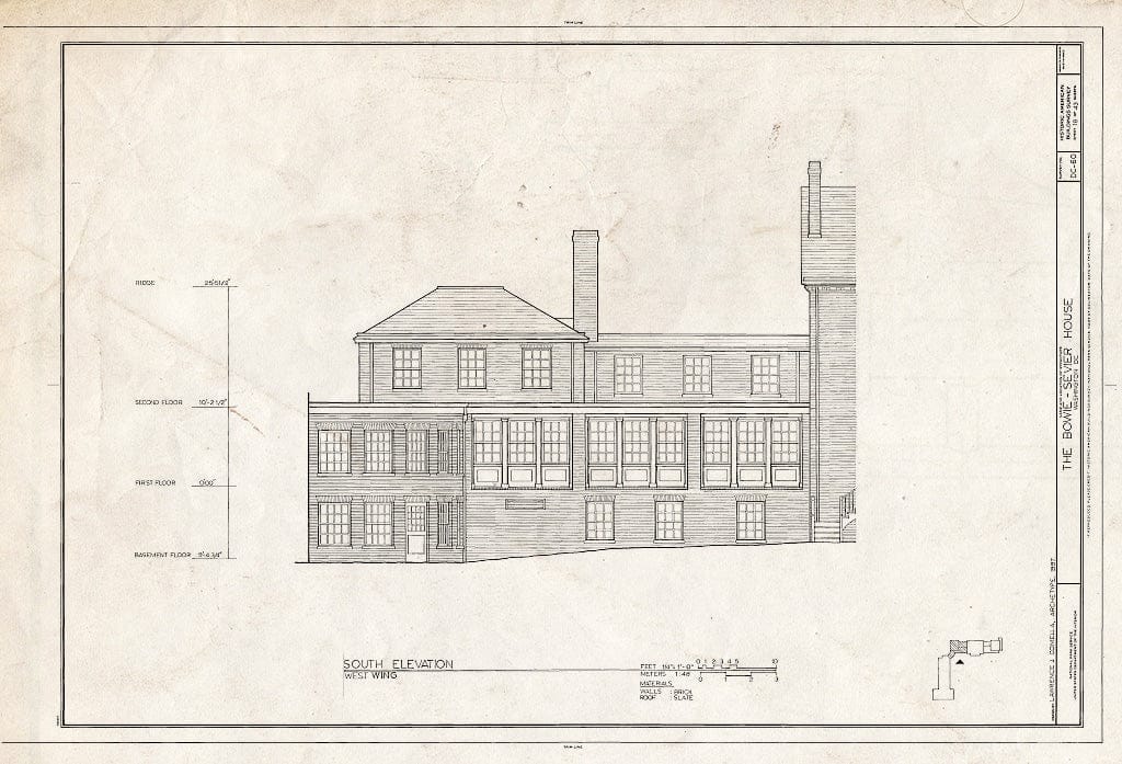 Blueprint HABS DC,GEO,12 (Sheet 18 of 43) - Bowie-Sevier House, 3124 Q Street, Northwest, Washington, District of Columbia, DC