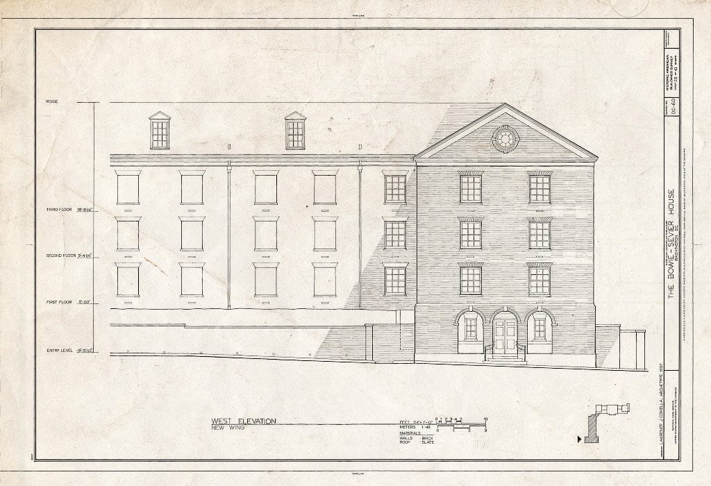 Blueprint HABS DC,GEO,12 (Sheet 28 of 43) - Bowie-Sevier House, 3124 Q Street, Northwest, Washington, District of Columbia, DC