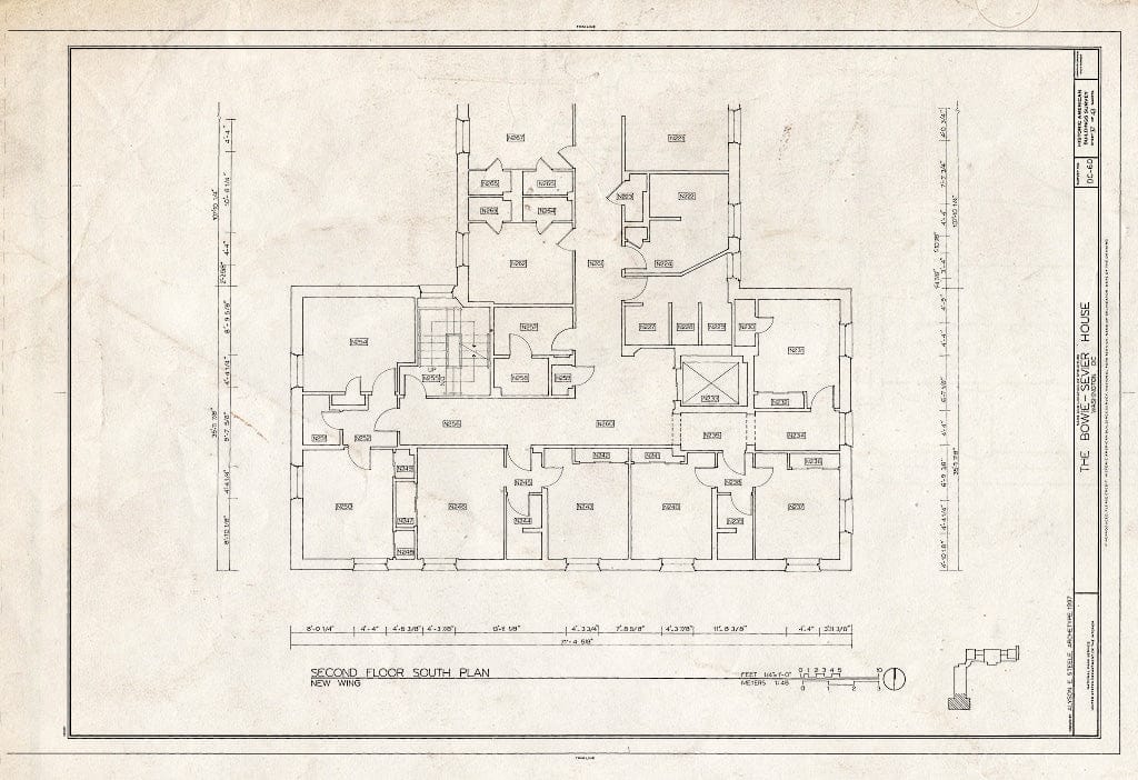 Blueprint HABS DC,GEO,12 (Sheet 37 of 43) - Bowie-Sevier House, 3124 Q Street, Northwest, Washington, District of Columbia, DC
