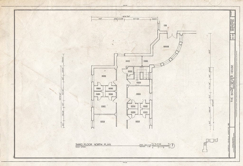 Blueprint HABS DC,GEO,12 (Sheet 38 of 43) - Bowie-Sevier House, 3124 Q Street, Northwest, Washington, District of Columbia, DC