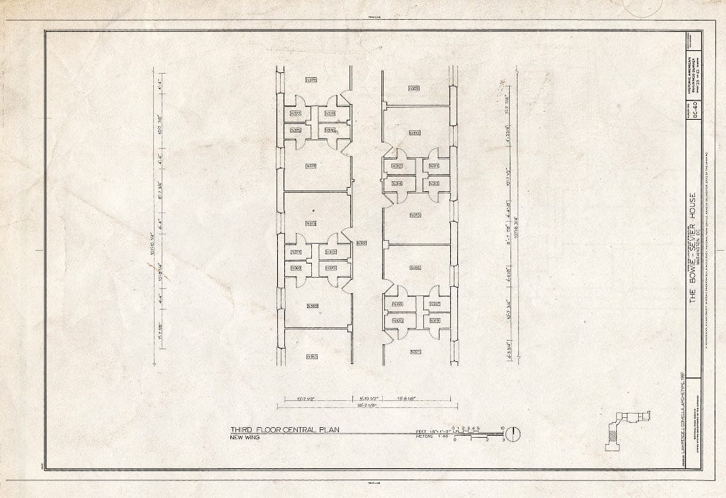 Blueprint HABS DC,GEO,12 (Sheet 39 of 43) - Bowie-Sevier House, 3124 Q Street, Northwest, Washington, District of Columbia, DC