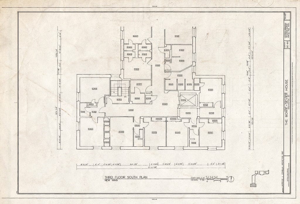 Blueprint HABS DC,GEO,12 (Sheet 40 of 43) - Bowie-Sevier House, 3124 Q Street, Northwest, Washington, District of Columbia, DC