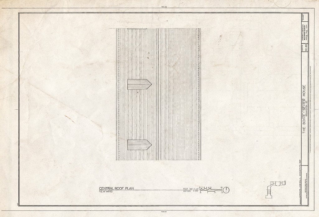 Blueprint HABS DC,GEO,12 (Sheet 42 of 43) - Bowie-Sevier House, 3124 Q Street, Northwest, Washington, District of Columbia, DC