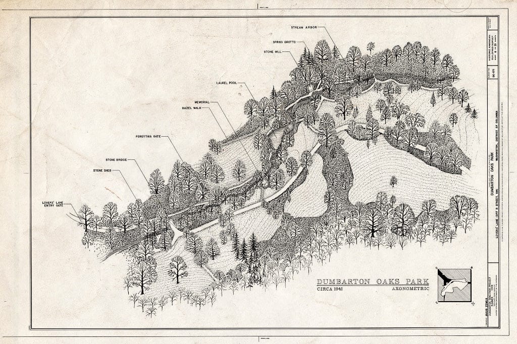 Blueprint HABS DC,GEO,175- (Sheet 6 of 28) - Dumbarton Oaks Park, Thirty-Second & R Streets Northwest, Washington, District of Columbia, DC