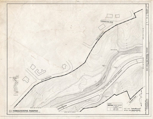 Blueprint 31. Plan XII: Normanstone Parkway - Rock Creek & Potomac Parkway, Washington, District of Columbia, DC