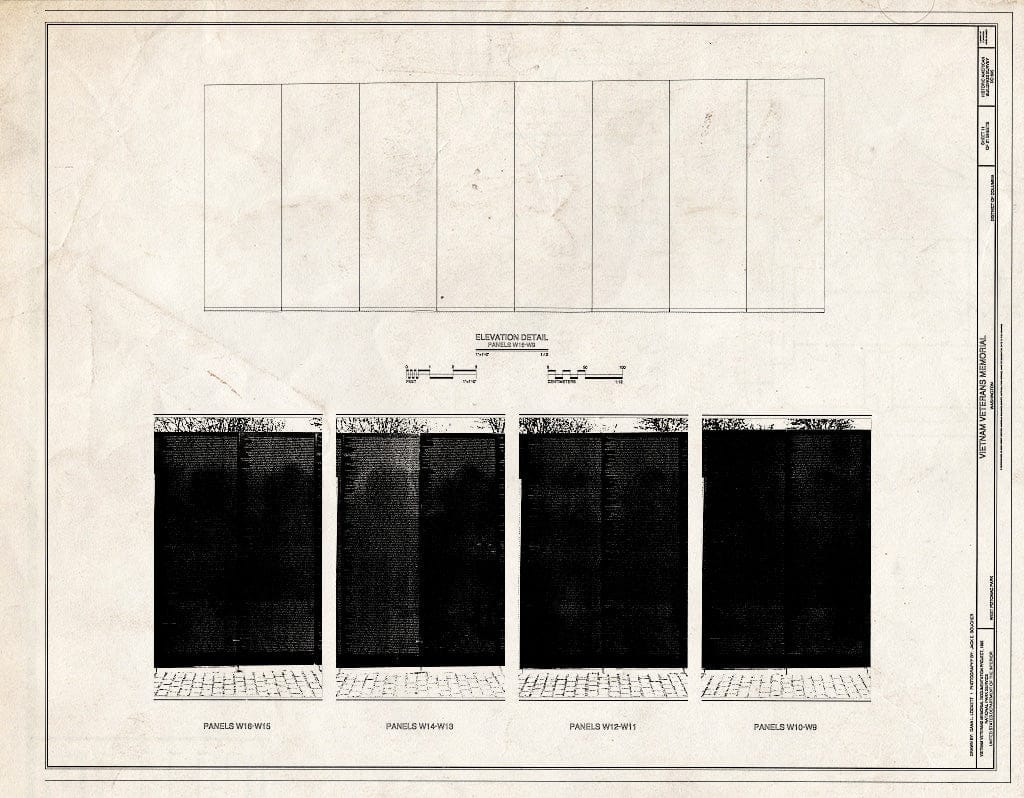 Blueprint HABS DC,WASH,643- (Sheet 11 of 21) - Vietnam Veterans Memorial, West Potomac Park, Washington, District of Columbia, DC