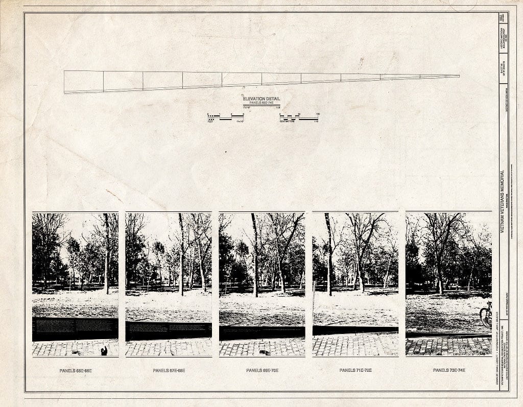 Blueprint HABS DC,WASH,643- (Sheet 20 of 21) - Vietnam Veterans Memorial, West Potomac Park, Washington, District of Columbia, DC