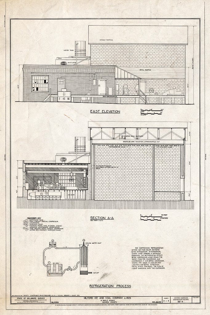 Blueprint HAER DEL,3-Milf,3- (Sheet 3 of 3) - Milford Ice & Coal Company, 18 Maple Avenue, Milford, Sussex County, DE