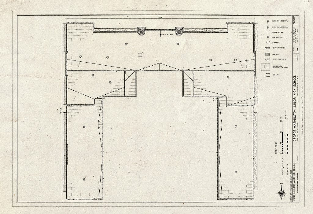Blueprint HABS FL-445 (Sheet 5 of 5) - George Washington Junior High School, 707 Columbus Drive, Tampa, Hillsborough County, FL