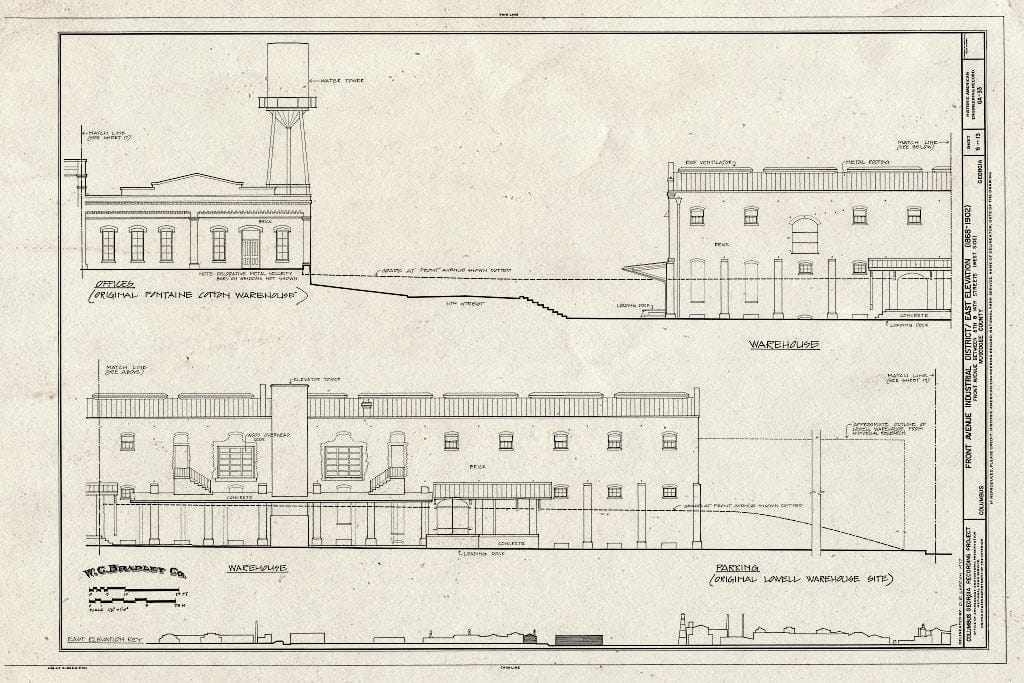 Blueprint HAER GA,108-COLM,20- (Sheet 6 of 13) - Front Avenue Industrial District, Front Avenue Between Eighth & Fourteenth Streets, Columbus, Muscogee County, GA