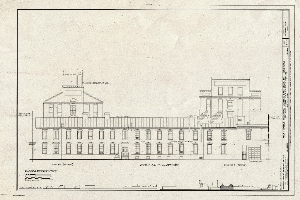 Blueprint HAER GA,108-COLM,20- (Sheet 9 of 13) - Front Avenue Industrial District, Front Avenue Between Eighth & Fourteenth Streets, Columbus, Muscogee County, GA