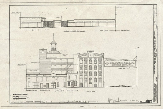 Blueprint HAER GA,108-COLM,20- (Sheet 11 of 13) - Front Avenue Industrial District, Front Avenue Between Eighth & Fourteenth Streets, Columbus, Muscogee County, GA