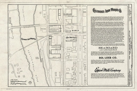 Blueprint HAER GA,108-COLM,20- (Sheet 13 of 13) - Front Avenue Industrial District, Front Avenue Between Eighth & Fourteenth Streets, Columbus, Muscogee County, GA