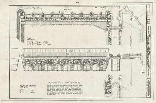 Blueprint HAER GA,123-AUG,41- (Sheet 5 of 8) - Augusta Canal, Augusta, Richmond County, GA