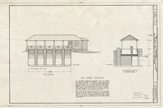 Blueprint HAER GA,123-AUG,41- (Sheet 7 of 8) - Augusta Canal, Augusta, Richmond County, GA