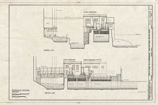 Blueprint HAER GA,108-COLM,17- (Sheet 3 of 4) - Eagle & Phenix Mills, Front Street (1200-1300 Blocks), Columbus, Muscogee County, GA