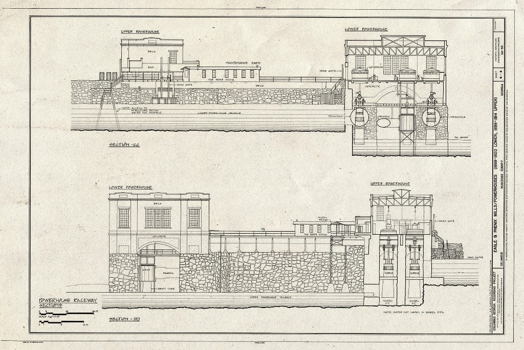 Blueprint HAER GA,108-COLM,17- (Sheet 4 of 4) - Eagle & Phenix Mills, Front Street (1200-1300 Blocks), Columbus, Muscogee County, GA