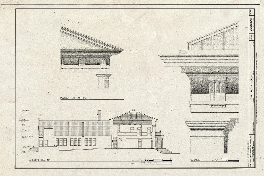 Blueprint HABS GA,131-PLAIN,18- (Sheet 6 of 6) - Plains School, Bond Street (Opposite Paschal Street), Plains, Sumter County, GA