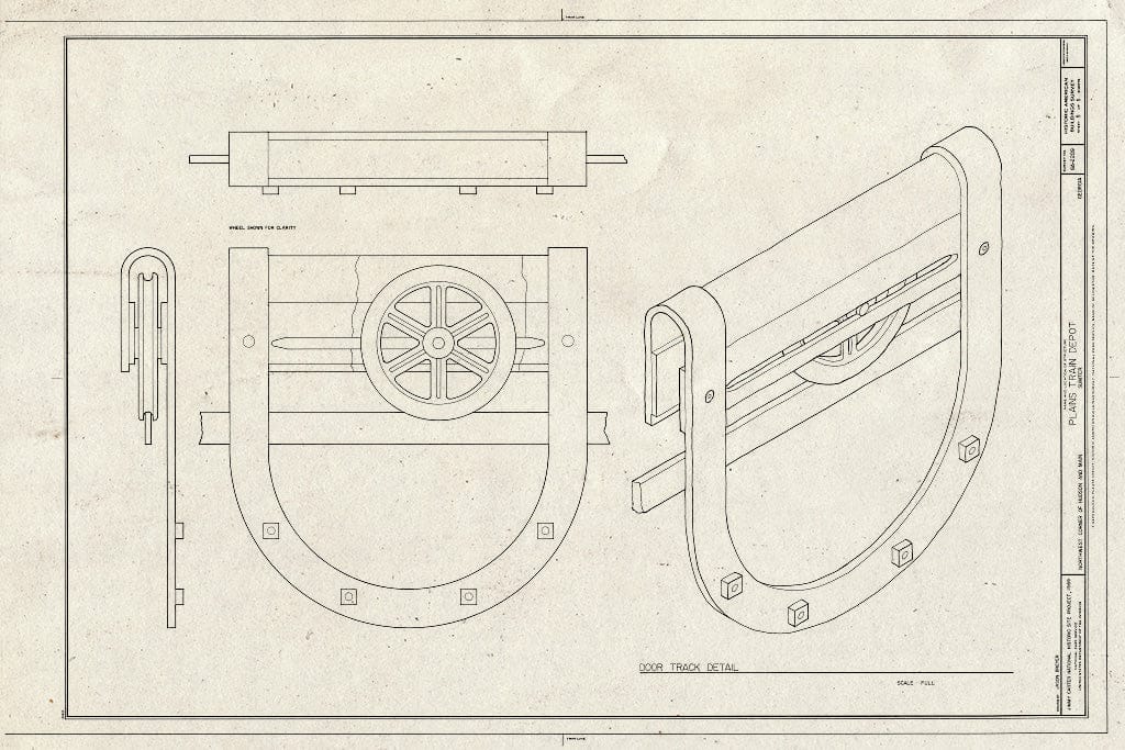 Blueprint HABS GA,131-PLAIN,15- (Sheet 5 of 5) - Plains Depot, Hudson & Main Streets, Plains, Sumter County, GA