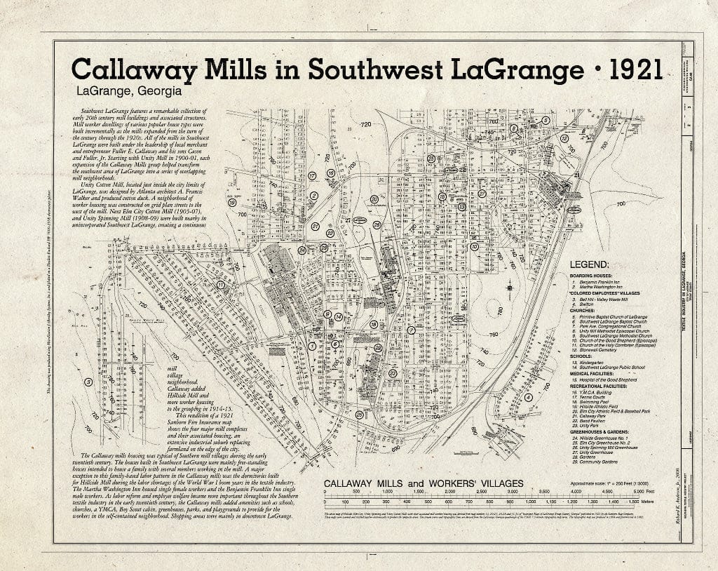 Blueprint HAER GA,143-LAGR,37- (Sheet 2 of 3) - Textile Industry in LaGrange, Georgia, La Grange, Troup County, GA
