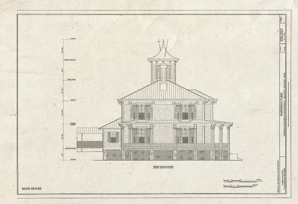 Blueprint HABS GA-2363 (Sheet 7 of 30) - Hardman Farm, Intersection of State Highway 75 & State Highway 11, Helen, White County, GA