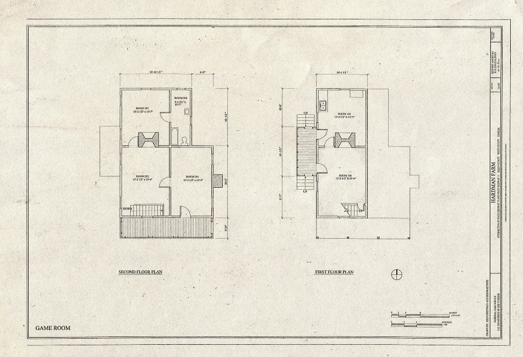 Blueprint HABS GA-2363 (Sheet 11 of 30) - Hardman Farm, Intersection of State Highway 75 & State Highway 11, Helen, White County, GA