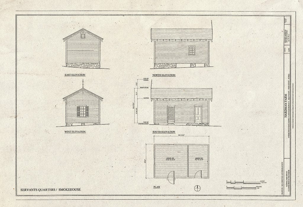 Blueprint HABS GA-2363 (Sheet 13 of 30) - Hardman Farm, Intersection of State Highway 75 & State Highway 11, Helen, White County, GA