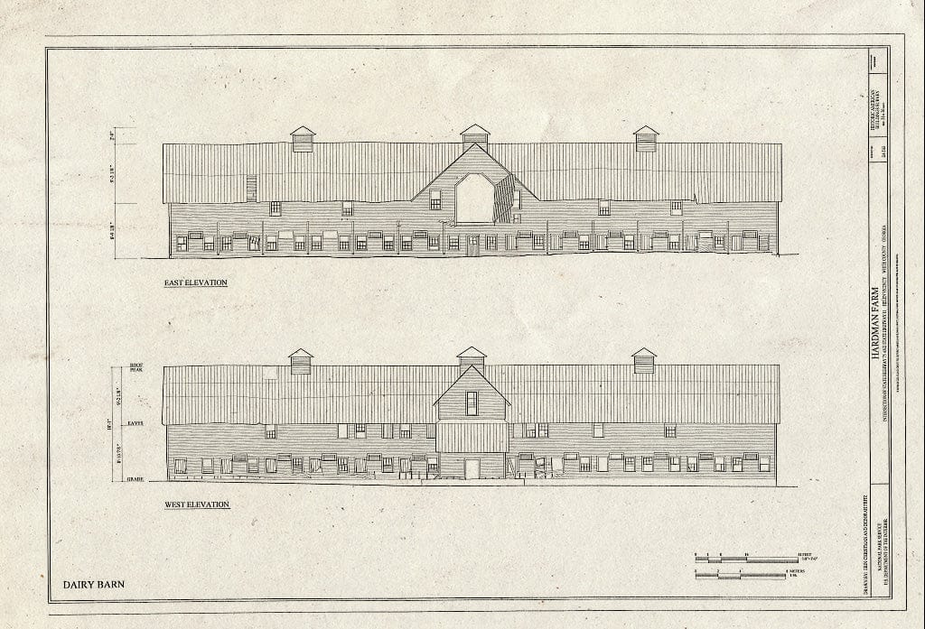Blueprint HABS GA-2363 (Sheet 21 of 30) - Hardman Farm, Intersection of State Highway 75 & State Highway 11, Helen, White County, GA