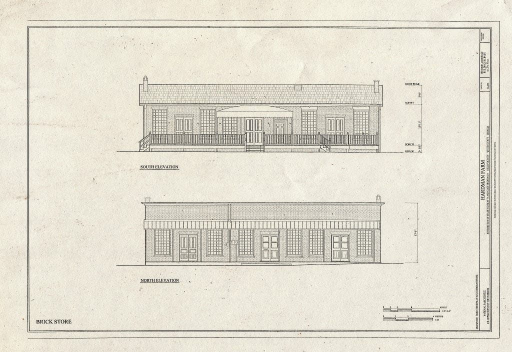 Blueprint HABS GA-2363 (Sheet 29 of 30) - Hardman Farm, Intersection of State Highway 75 & State Highway 11, Helen, White County, GA