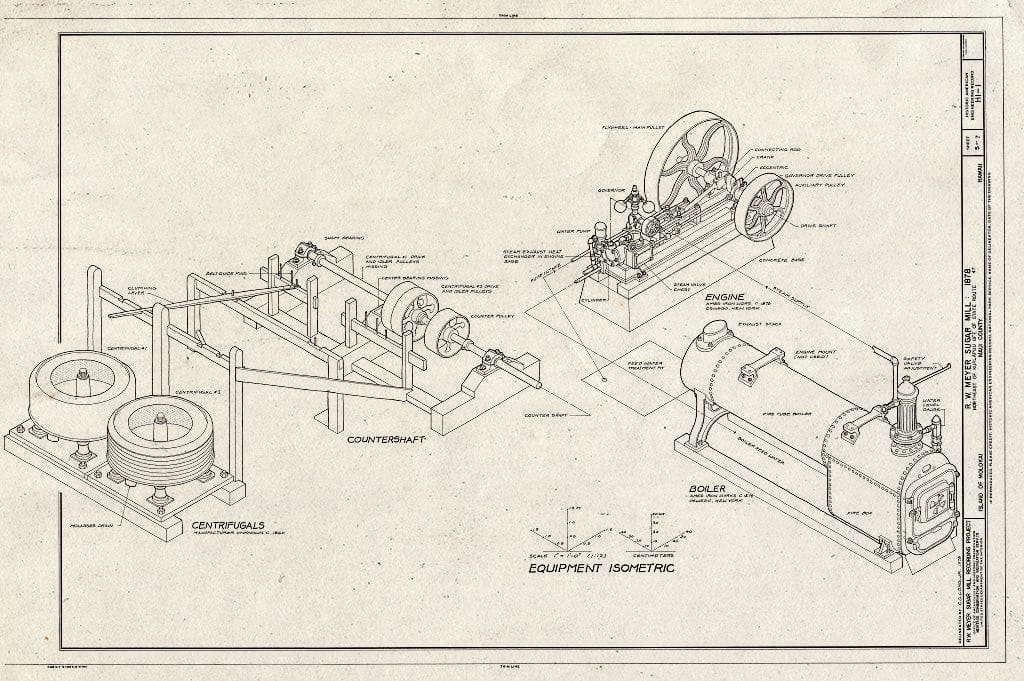 Blueprint HAER HI,5-KALPU,1- (Sheet 5 of 7) - R. W. Meyer Sugar Mill, State Route 47, Kualapuu, Maui County, HI