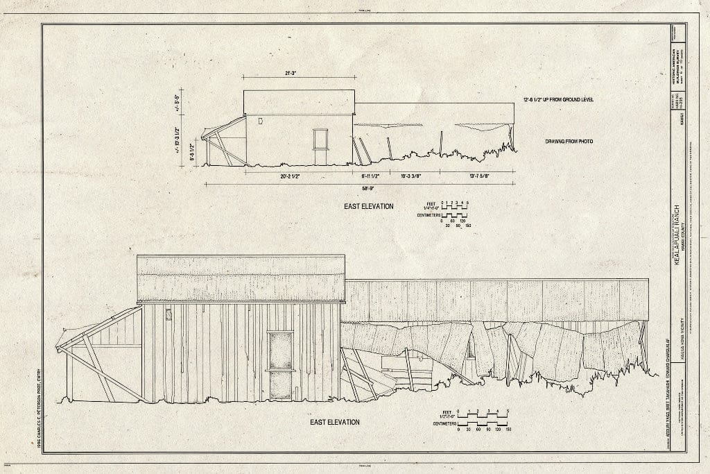 Blueprint HABS HI,1-KAIKO.V,1- (Sheet 6 of 10) - Kealapuali Ranch, Kailua, Hawaii County, HI