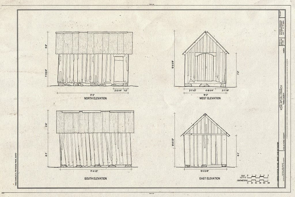 Blueprint HABS HI,1-KAIKO.V,1- (Sheet 7 of 10) - Kealapuali Ranch, Kailua, Hawaii County, HI