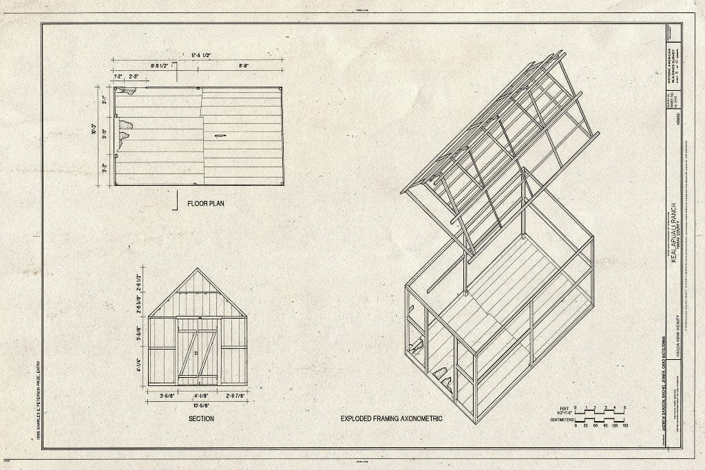 Blueprint HABS HI,1-KAIKO.V,1- (Sheet 8 of 10) - Kealapuali Ranch, Kailua, Hawaii County, HI