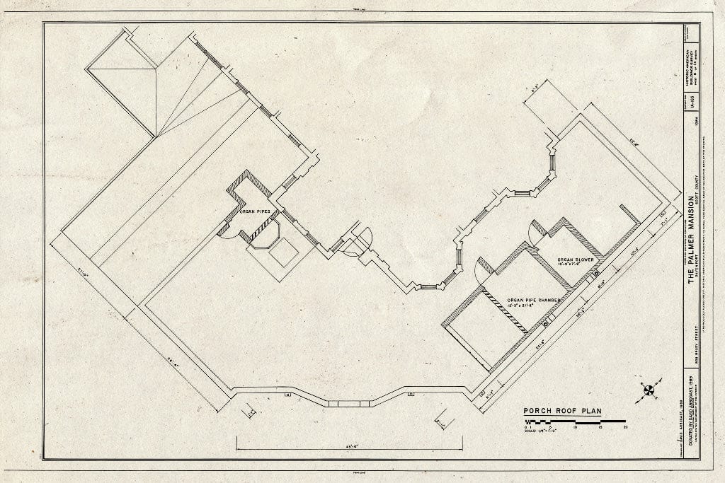 Blueprint HABS Iowa,82-DAVPO,7- (Sheet 6 of 13) - Palmer Mansion, 808 Brady Street, Davenport, Scott County, IA