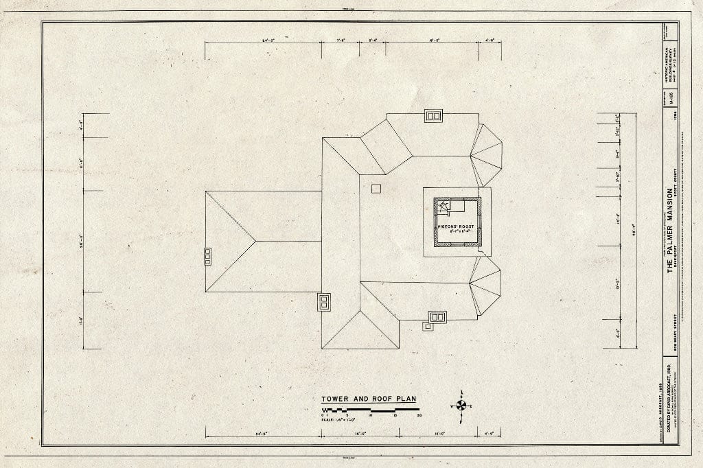 Blueprint HABS Iowa,82-DAVPO,7- (Sheet 8 of 13) - Palmer Mansion, 808 Brady Street, Davenport, Scott County, IA